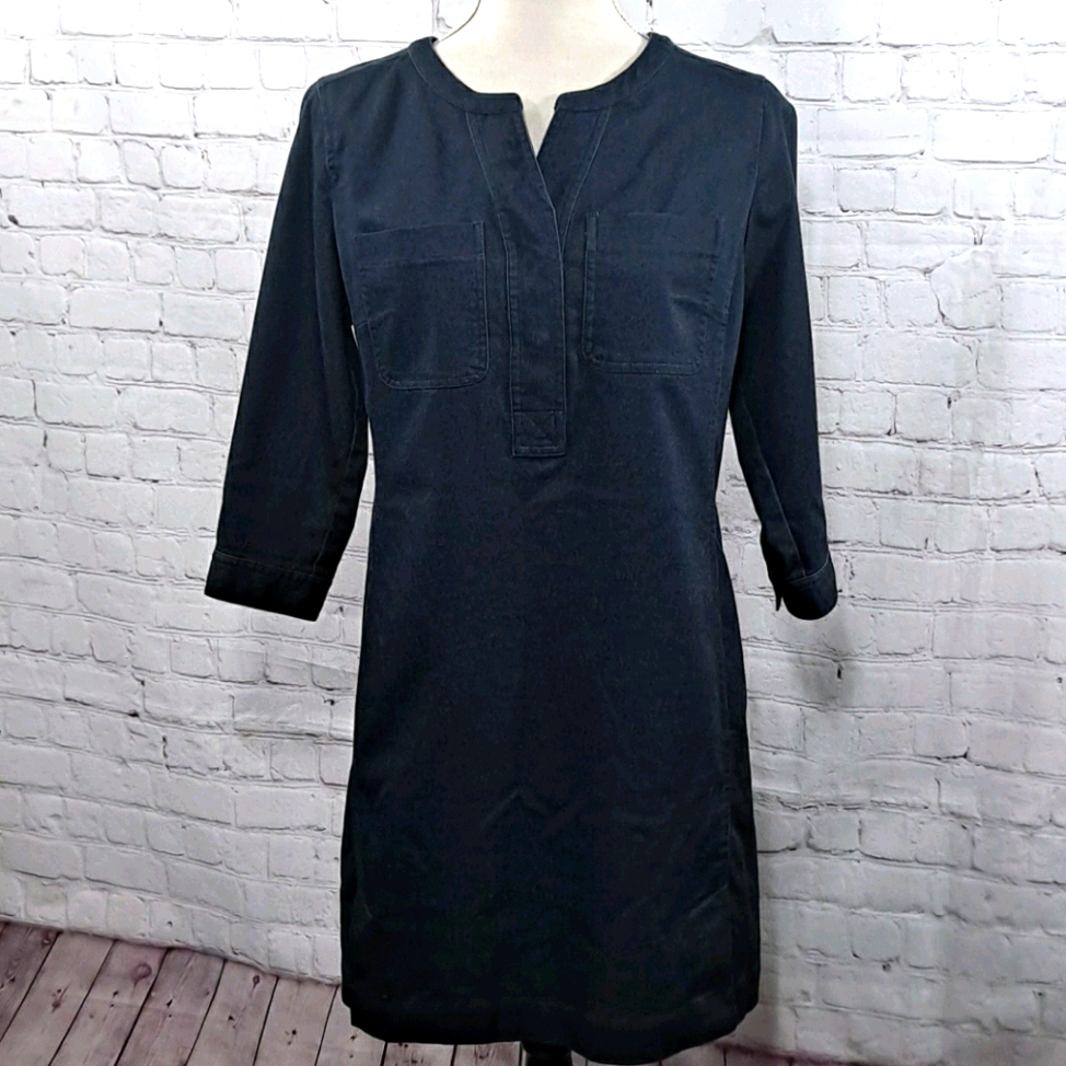 J. Jill Blue Stretch Denim Dress